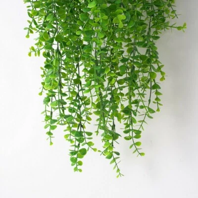 Artificial Hanging Plants Fake Fern Plastic Trailing Foliage Flower Leaf Decor. - Image 1 of 4