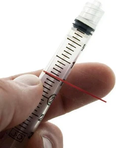 Dosage Labels - Dosage Line Sticker For Syringes 1.5" x 0.5" Labels (500 labels) - Picture 1 of 1
