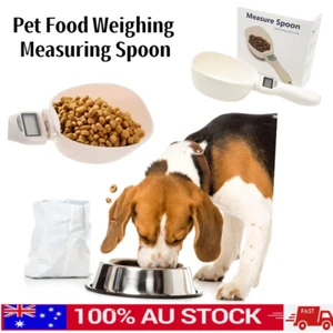 Electronic Measuring Spoon Cup Pet Food Water Scoop Scale Spoon Led Display AU - Picture 1 of 11