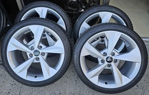 18" Genuine 2023 Audi A3 Wheels & Bridgestone Tyres 18x8 5/112 46P- 8Y0601025 - Picture 1 of 10