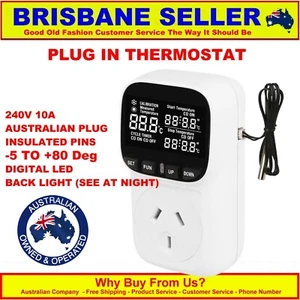 Fridge Thermostat Heat Cool Temp Controller Beer Aquarium Home Brew 240v 10A - Picture 1 of 11