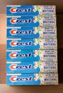Lot 7 Crest Plus Baking Soda & Peroxide Whitening Fresh Mint Toothpaste, 8.2oz - Picture 1 of 2