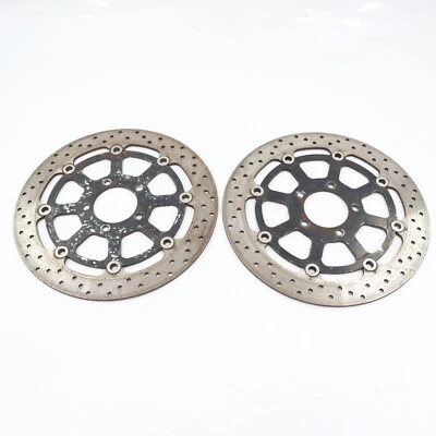 01 02 2001 2002 Suzuki GSXR 1000 rotores de freno delanteros discos rotor derecho izquierdo B53 Foto 1 de 4