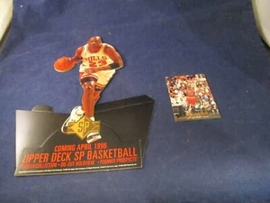 Michael Jordan Chicago Bulls Upper Deck SP Basketball Store Mini Standee Sign - Picture 1 of 4