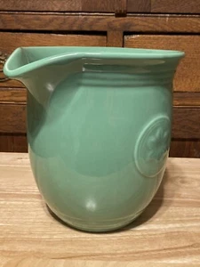 Vintage ONEIDA PETALS Pitcher Jug 7” Green 64oz Ceramic - Picture 1 of 12