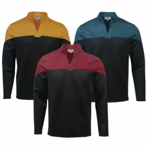 Cosplay Almirante JL Picard Uniforme Rojo Flota Inicial Azul Dorado Top Camisas Disfraces - Imagen 1 de 12