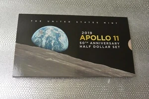 2019 APOLLO 11 50TH ANNIVERSARY TWO-COIN SET (w/ENHANCED KENNEDY) - Bild 1 von 4