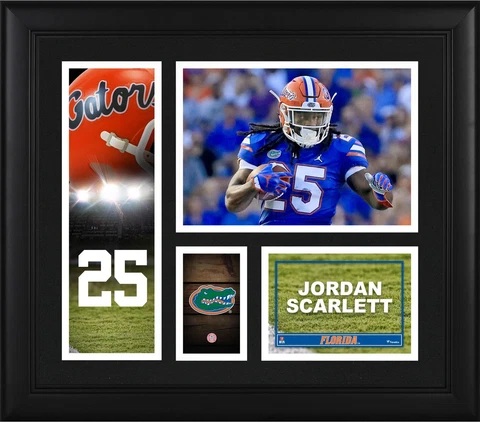 Jordan Scarlett Florida Gators Framed 15" x 17" Player Collage Cover