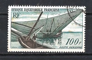 AEF Französisches Äquatorialafrika 1955 Yvert PA Nr. 59 gestempelt  - Bild 1 von 1