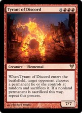 Tyrant of Discord NM/PL Avacyn Restored MTG Magic The Gathering Red English Card