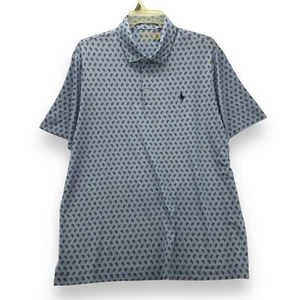 Polo Ralph Lauren Poloshirt Herren Extra Large Blumenmuster Blau Golf Bunt XL - Bild 1 von 6