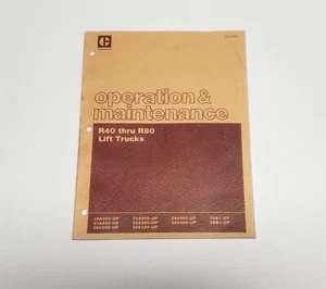 Manual de operación y mantenimiento de carretilla elevadora Caterpillar Cat R40 Thru R80 - Imagen 1 de 3
