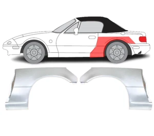 Mazda MX-5 I 1989- 1998 Radlauf Reparaturblech Kotflügel Set hinten / L+R - Bild 1 von 4
