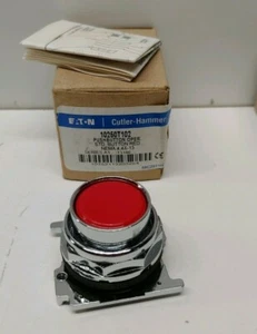 NEW OLD STOCK! CUTLER-HAMMER EATON RED MOMENTARY PUSH BUTTON 10250T102 - Picture 1 of 1