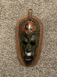 Indonesische Maske Antik Wanddeko - Bild 1 von 3
