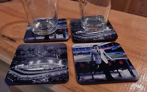 4 Detroit Tigers Photo Drink Coasters Tiger Stadium Kaline Harwell Trammell etc - Bild 1 von 11