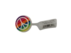 Rainbow Peace Sign~Jibbitz Shoe Charms for Crocs - Picture 1 of 1