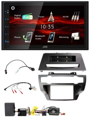 JVC USB Bluetooth Lenkrad DAB 2DIN Autoradio für BMW X5 X6 E70 E71 07-13 Verstär - Bild 1 von 4