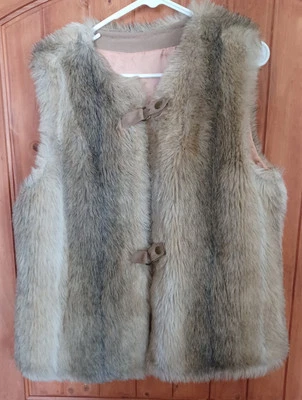 Chaleco de piel de colección de los años 70 Country Pacer Ranch Wear vaquera esquí hippie BOHO LEER Foto 1 de 4