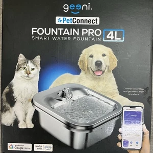 Geeni PetConnect Smart Pet Brunnen 4L Edelstahlnapf - Bild 1 von 2