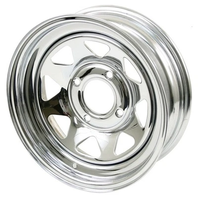 EMPI VW Baja Bug 4Lug Rim 15X10 4X130 Offset -89 Chrome (Quantity of 4) Foto 1 de 2