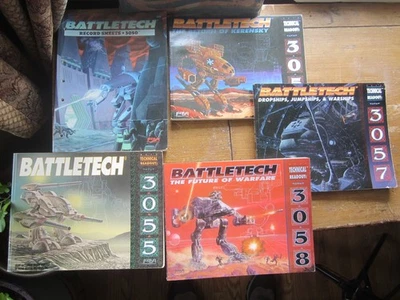 Lote de lectura técnica Battletech 3050, 3050, 3050, 3057 y 3058 Foto 1 de 4