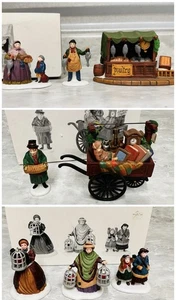 Lotto di 3 pollame vintage Dept 56 Heritage Village Chelsea Market venditore uccelli - Foto 1 di 18