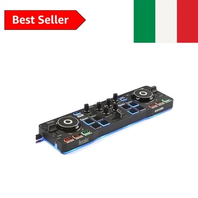 HERCULES DJControl Starlight, Portable USB DJ Controller, 2 tracks con 8 pads - Immagine 1 di 4