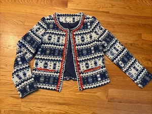 Molly Bracken Anthropology Womens Sz S Western Aztec Style Blazer Jacket - Picture 1 of 10