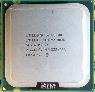 Intel Core 2 Quad Q8400 CPU (SLGT6) 2.66GHz 4MB 1333MHz Socket 775 Processors - Image 1 of 4