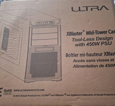 ultra x blaster mid tower case tool-less design with 450 w psu - Image 1 of 2