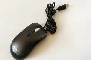 Microsoft Basic Optical Mouse 1.0A USB Wired Black - Model 1094 - Open Box - Picture 1 of 2
