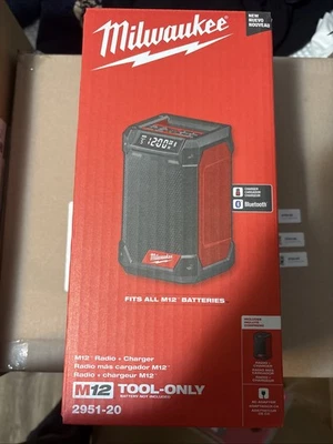 Milwaukee 2951-20 M12 12V Bluetooth Speaker Radio/Charger - Bare Tool - Image 1 of 2