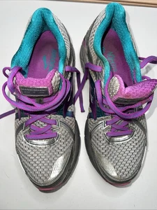 Brooks GTS Seventeen women’s sneaker Size 7.5 D gray teal pink - Picture 1 of 14