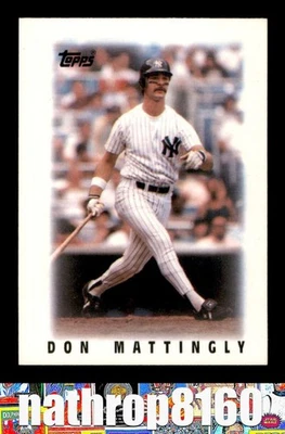 1986 Topps Mini Major League Leaders #28 Don Mattingly  NM/NM+  11040 - Image 1 of 4