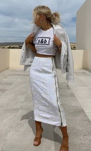 Falda de lentejuelas SASS & BIDE 'East Of Eden' nueva sin etiquetas - Talla 8 - $490 - Imagen 1 de 11