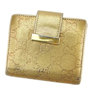 Gucci Wallet Purse Folding wallet Guccissima Woman unisex Authentic Used L1448 - Picture 1 of 6