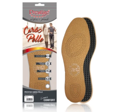 PRESTIGE CARBO PELLE SOLETTA IN PELLE PREGIATA