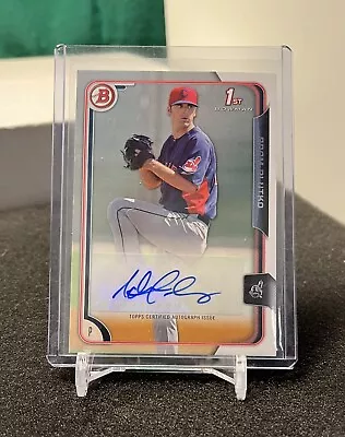 Adam Plutko 2015 Bowman Prospect Autograph PA-AP Cleveland Indians - Image 1 of 2