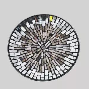 JOYERÍA CAZA DECORACIÓN CRISTAL MOSAICO PLATO APROX. Ø 25 CM - Imagen 1 de 4