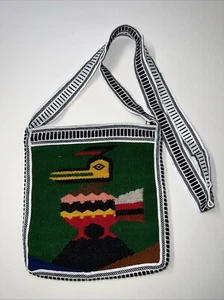 Handmade multiclor Shoulder Bag Ethnic Ornament Ecuador - Picture 1 of 2