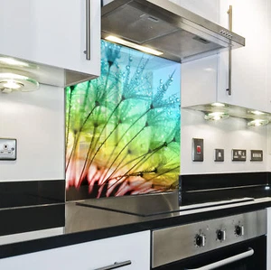 KÜCHENRÜCKWAND Spritzschutz Küche Gehärtetes Glas Rückwand Blume Natur Farbato - Bild 1 von 3