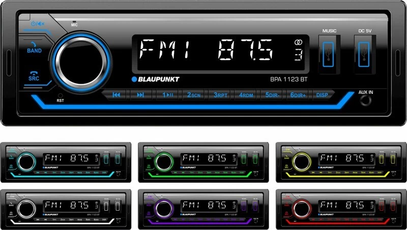Blaupunkt BPA 1123 BT MP3-Autoradio mit Bluetooth AUX-IN USB - BPA-1123-BT