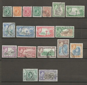 JAMAICA 1938/52 SG 121/133a USED - Picture 1 of 1