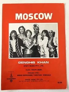 Vintage Sheet Music: MOSCOW by Genghis Khan - Allans Music 1964 Near Mint - Picture 1 of 2