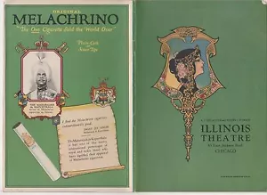 PROGRAMA TEATRO ILLINOIS 1926/27 - ZIEGFIELD FOLLIES - Imagen 1 de 2