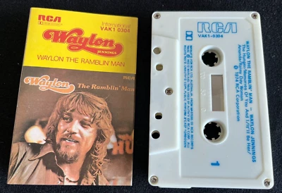WAYLON JENNINGS WAYLON THE RAMBLIN MAN 1974 AUSTRALIAN RELEASE CASSETTE TAPE - Image 1 of 2