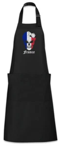 France Football Skull I Kochschürze Grillschürze french Soccer Flag World - Picture 1 of 1