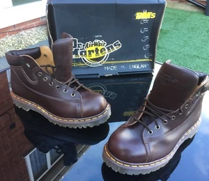 Dr Martens 9145 brown Harvey leather boots UK 7 EU 41 Made in England - Picture 1 of 9