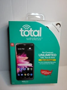 TCL 30x Total Wireless NEW IN BOX Android 12, 6.1" Display, 32GB - Free Shipping - Afbeelding 1 van 6